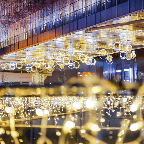 Large 2D Ornament 3, LED Lit, 5'5"