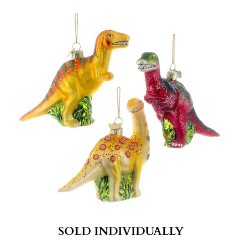 Noble Gems Dinosaur Glass Ornaments (sold individually)