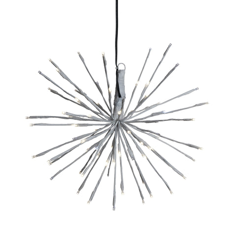 Pure White Twinkle 3D Starlight Burst Deluxe in White Wrap, 16"