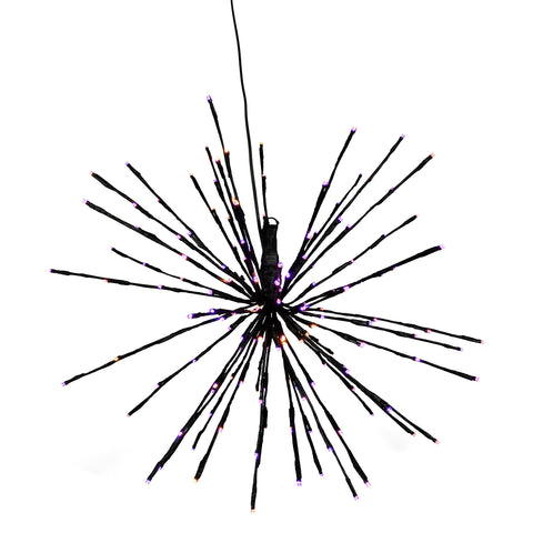 Orange/Purple StarBurst (Double Twinkle), 160 Lights, 24"