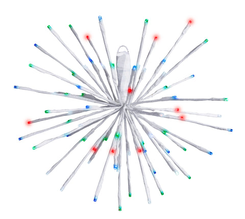 Multi Double Twinkle Starlight Burst Deluxe, 80 Lights, 16"