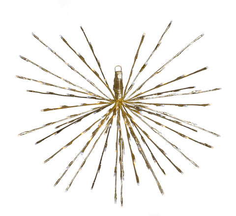 Champagne Double Twinkle Starlight Burst Deluxe, 160 Lights, 24"