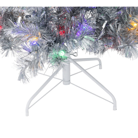 6' Silver Aluminum Tree - Reflectors