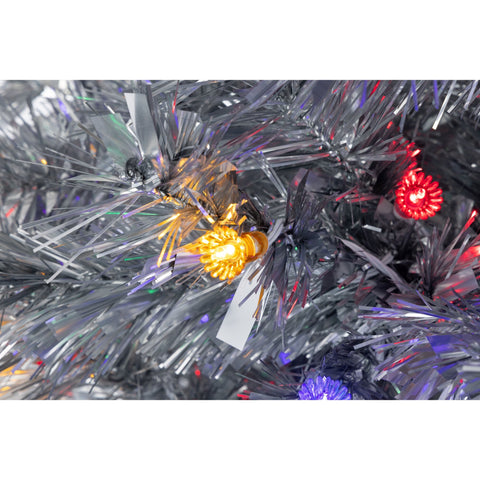 6' Silver Aluminum Tree - Reflectors