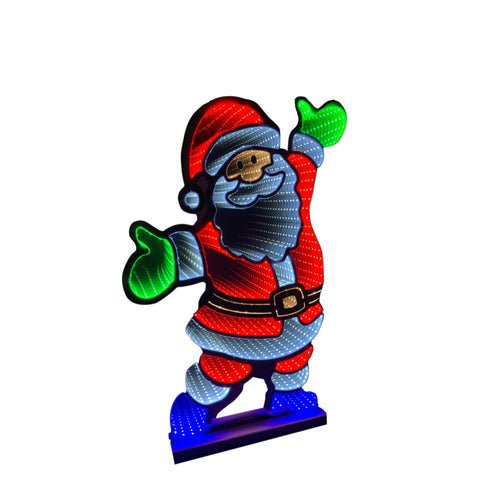 Infinity Standing Santa With Wooden Base (23")