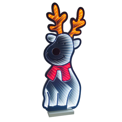 Infinity Standing Reindeer With Wooden Base (16")