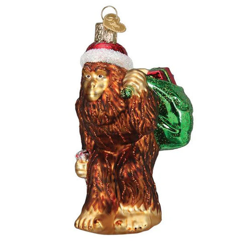 Santa Sasquatch Ornament, 4.5"