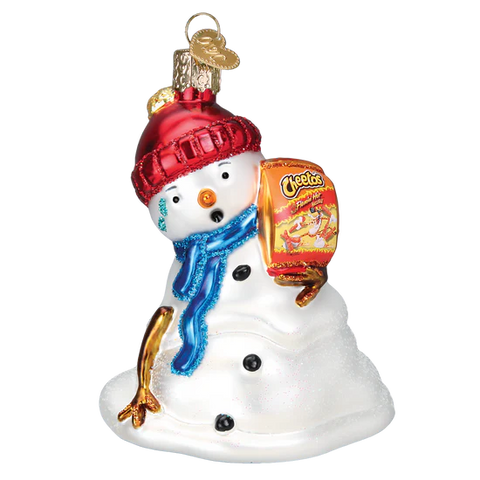 Flamin' Hot Cheetos Snowman Ornament, 4"