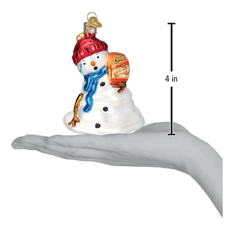 Flamin' Hot Cheetos Snowman Ornament, 4"