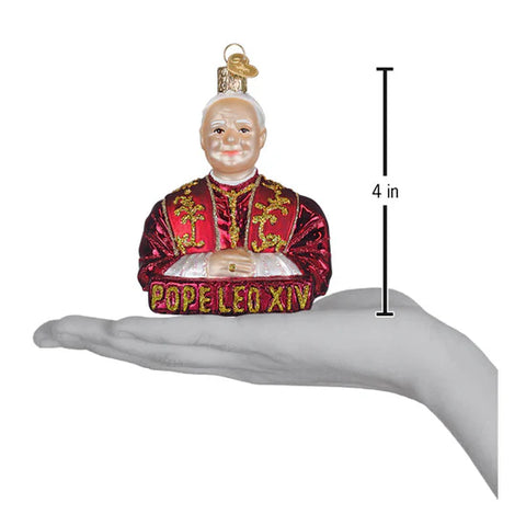 Pope Leo Ornament, 4"