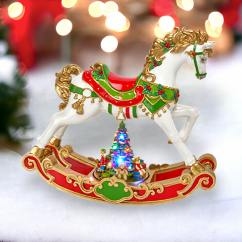 24" LED Rocking Carousel Horse