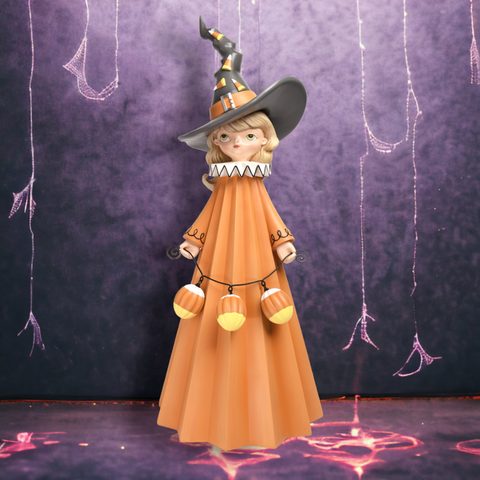 24" Witch Girl w/Candy Corn