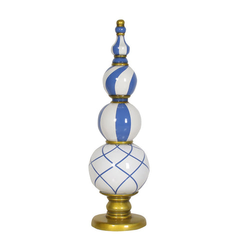 Finial Blue/White