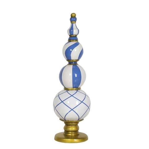 Finial Blue/White