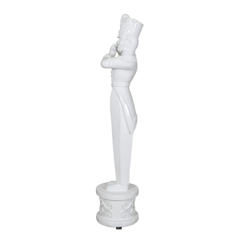 Soldier Playing Flute (Metallic White)