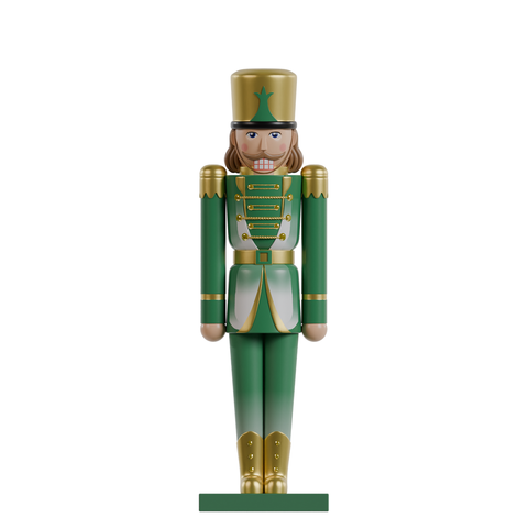 Calvin The Nutcracker, 5ft (Green/Gold)