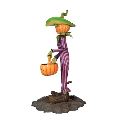 Lifesize Mr. Spooky Pumpkin Trick-or-Treat Figure, 69"