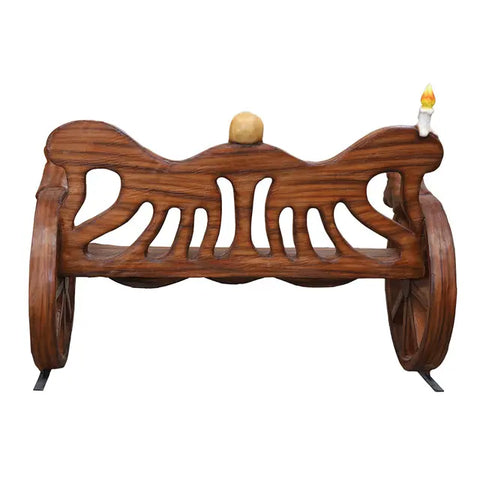 Lifesize Halloween Carriage Bench, 41"