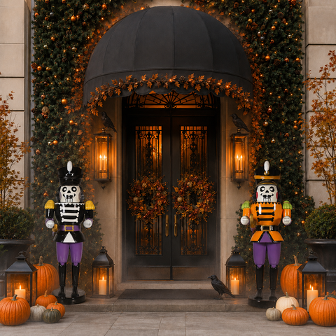 Large Fiberglass Scary Nutcracker Figure, 71"