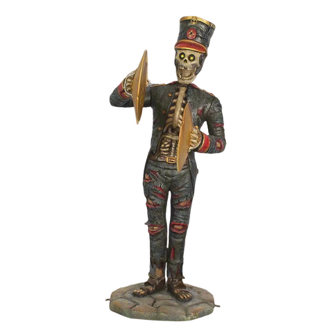 Lifesize Fiberglass The Undead Cymbalist Figure, 67"