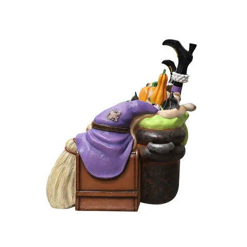 Lifesize Halloween Witch Cauldron Bench, 68"
