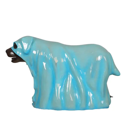 Large Glowing Ghost Dog Halloween Figure, 24"