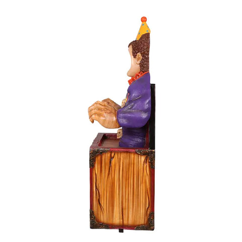 Lifesize Killer Clown In A Box Photo Op Display, 72"