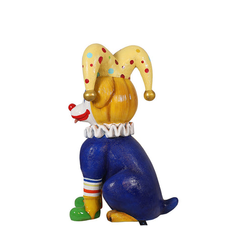 Large Jester The Clown Dog Figure, 36"