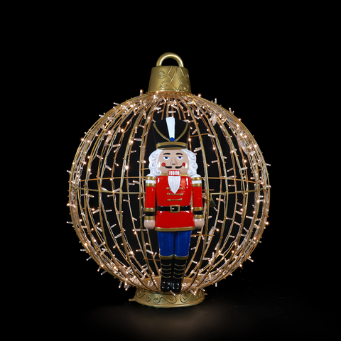 Christmas Ball Nutcracker 4ft. Warm White - Standing