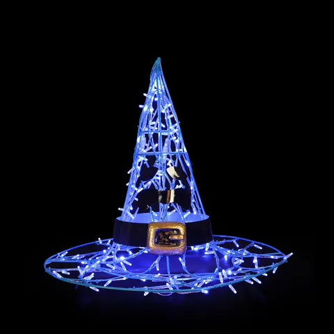 Large Witch Hat Figure, LED Lit, 38"