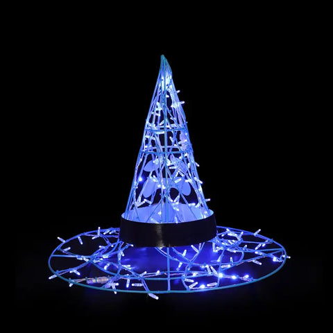 Large Witch Hat Figure, LED Lit, 38"