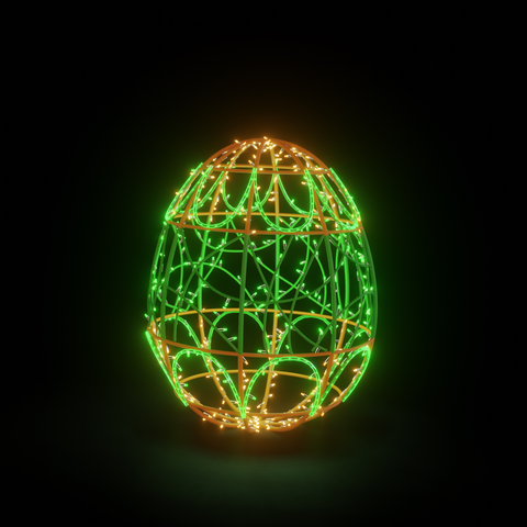 EASTER LIGHT EGG 3- GO