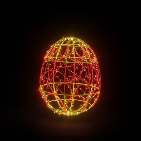 EASTER LIGHT EGG 3- RY