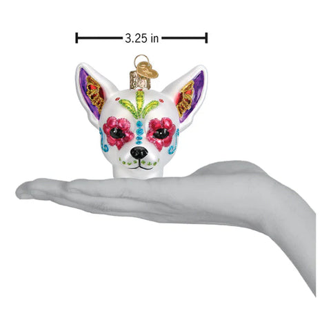 Dia De Los Muertos Dog Ornament