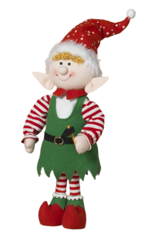 Animated Fabric Elf, 21"H (3 styles - sold individually)