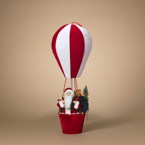 31.5"H Lighted Musical Collapsible Santa Balloon