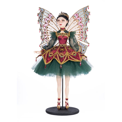 Belle Noelle Standing Fairy Ballerina Doll Figurine, 29.25"