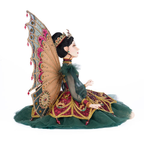 Belle Noelle Sitting Fairy Ballerina Doll Figurine, 23"
