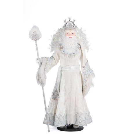 King Winterfield Of Crystal Kingdom Santa Figure, 34.5"