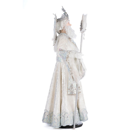 King Winterfield Of Crystal Kingdom Santa Figure, 34.5"