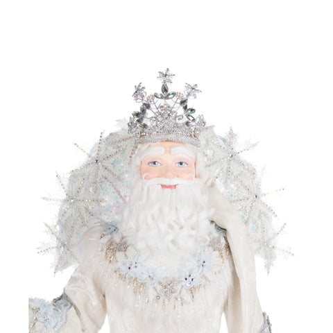 King Winterfield Of Crystal Kingdom Santa Figure, 34.5"