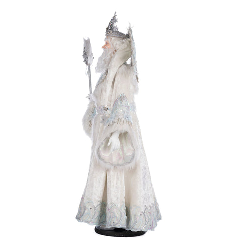 King Winterfield Of Crystal Kingdom Santa Figure, 34.5"
