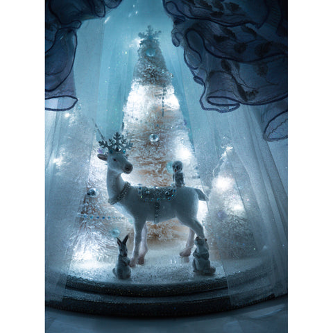 Queen Crystalline Cloche Figure, 20"