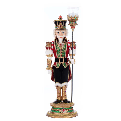 Christmas Ball Nutcracker Votive Guard Figurine, 21.25" (2 styles - sold individually)