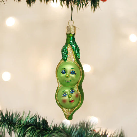 Two Peas In A Pod Ornament, 4.5"