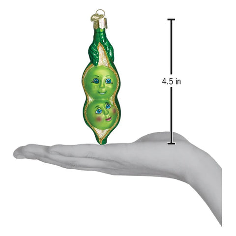Two Peas In A Pod Ornament, 4.5"