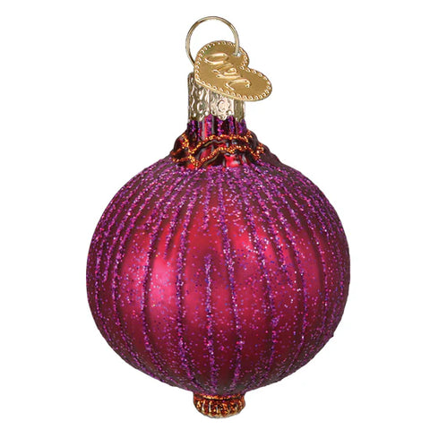 Red Onion Ornament, 3"