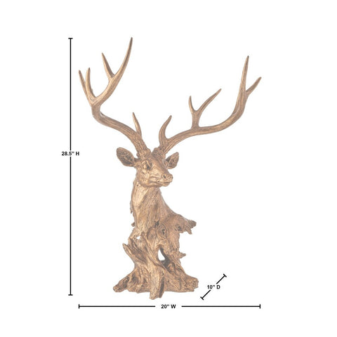 Resin Grand Highlands Deer Bust, 28"