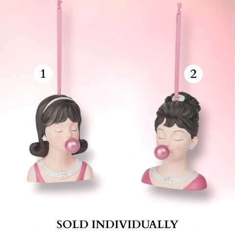 Bubblegum Girl Ornaments (2 Styles – Sold individually)