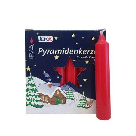 German Candle for Pyramids, 4.25" (Red)